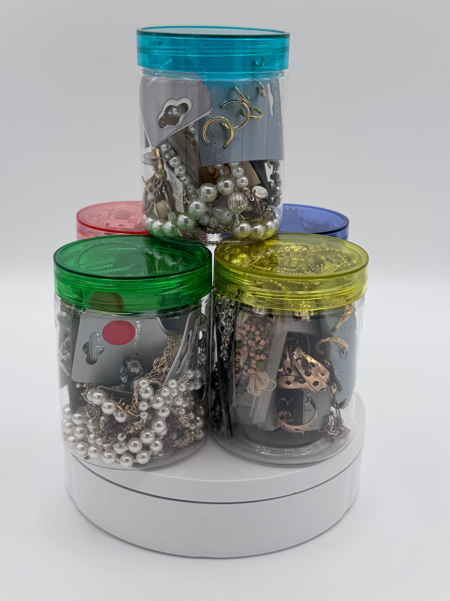 Mystery Mixed Jewelry Jar 8oz Vintage After Thoughts Brand and Never Worn