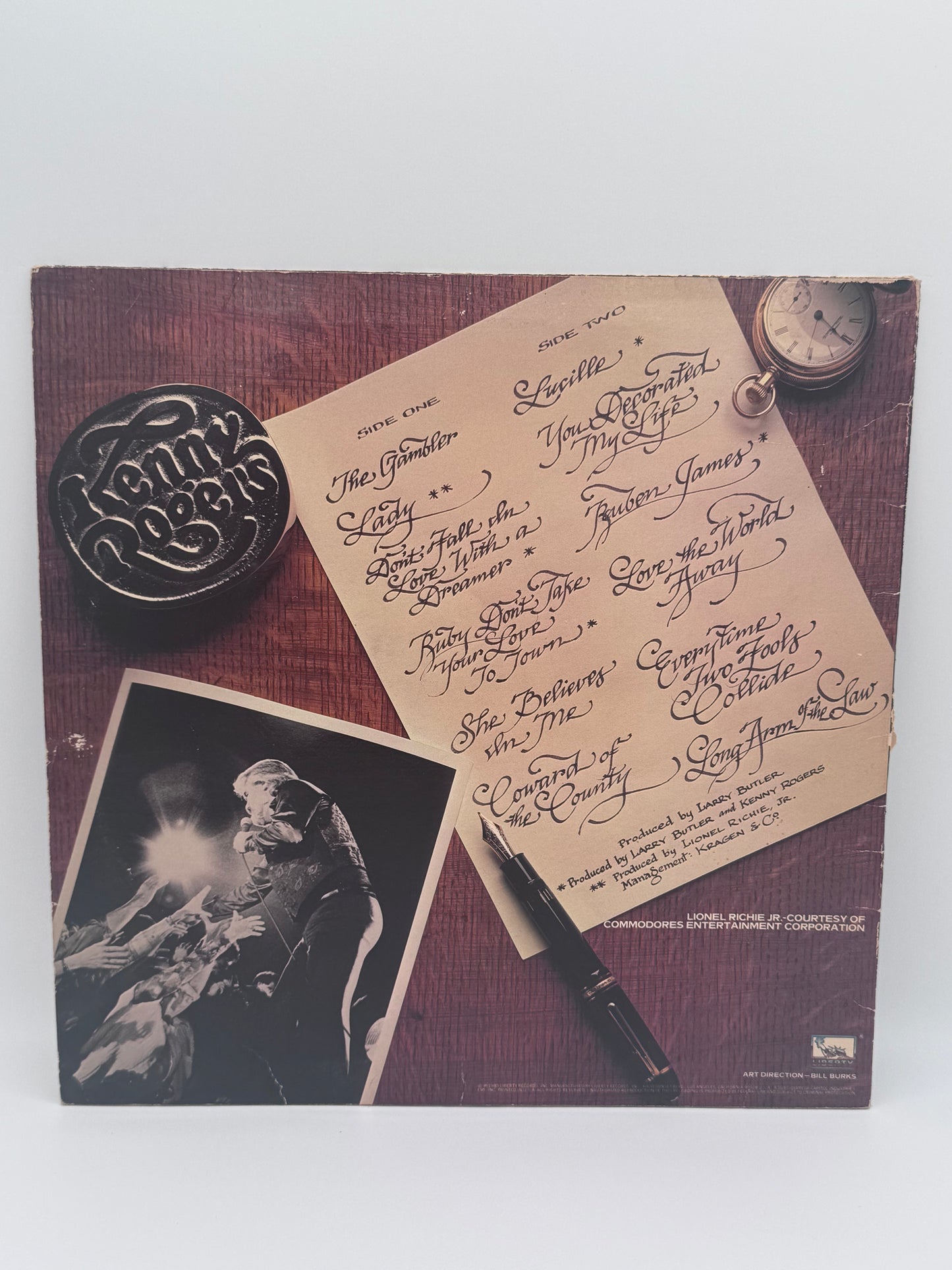 Kenny Rogers Greatest Hits 1980 Vintage Vinyl Record