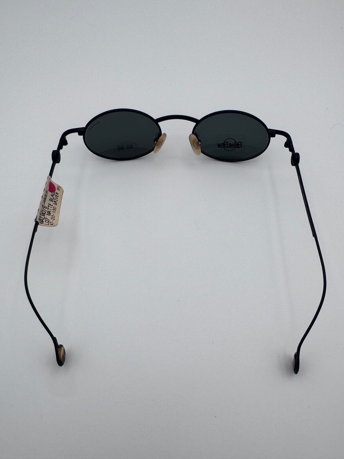 Blue Bay By Sifilo 90’s Black Wire Made in Italy Vintage Sunglasses NOS Malmo/S Black