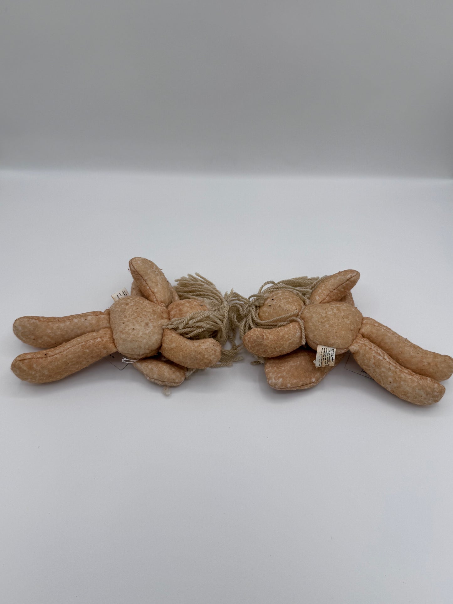 Set of 2 Vintage Cloth Fabric Angel Dolls for Crafting