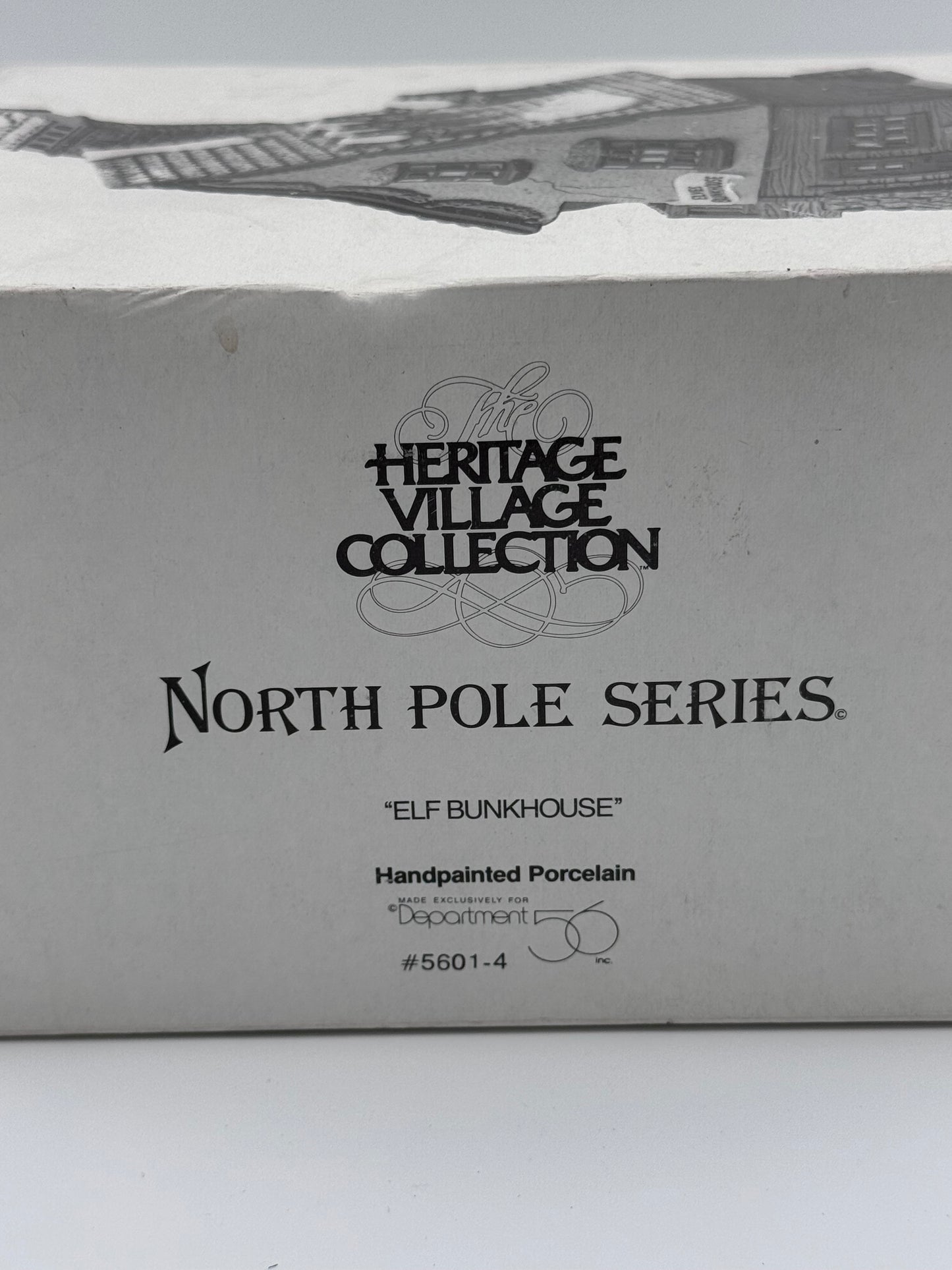 Heritage Village Collection North Pole Series Elf Bunkhouse Vintage 1990 Dept 56 Christmas House
