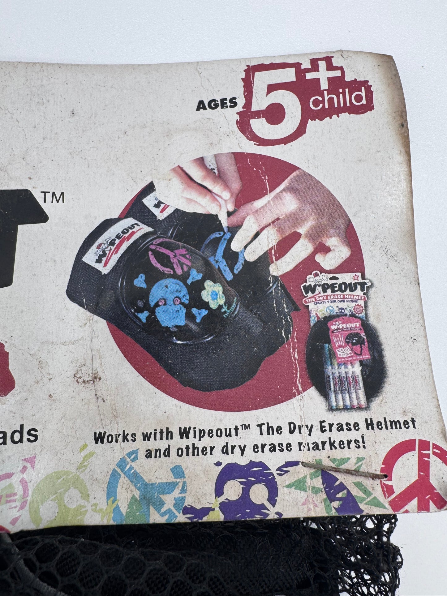 Kids Dry Erase Knee and Elbow Pads with Wrist Guards Vintage