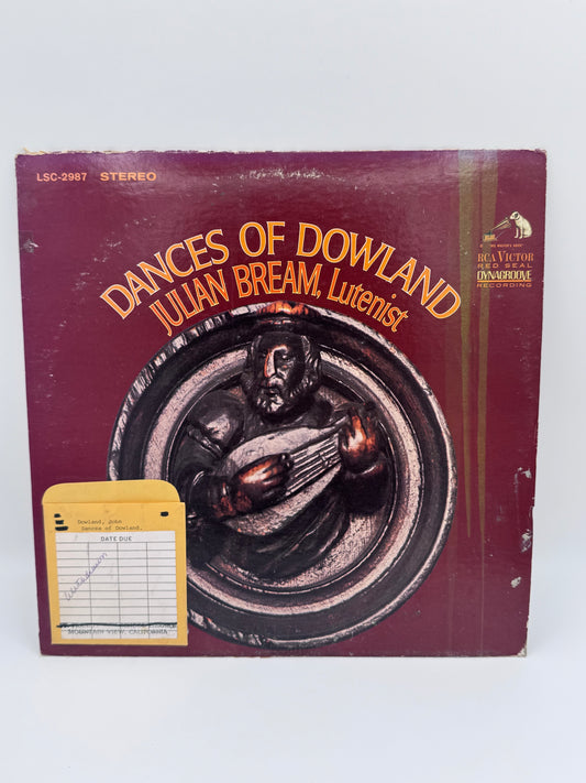 Dances of Dowland Julian Bream 1968 Vintage Vinyl Record
