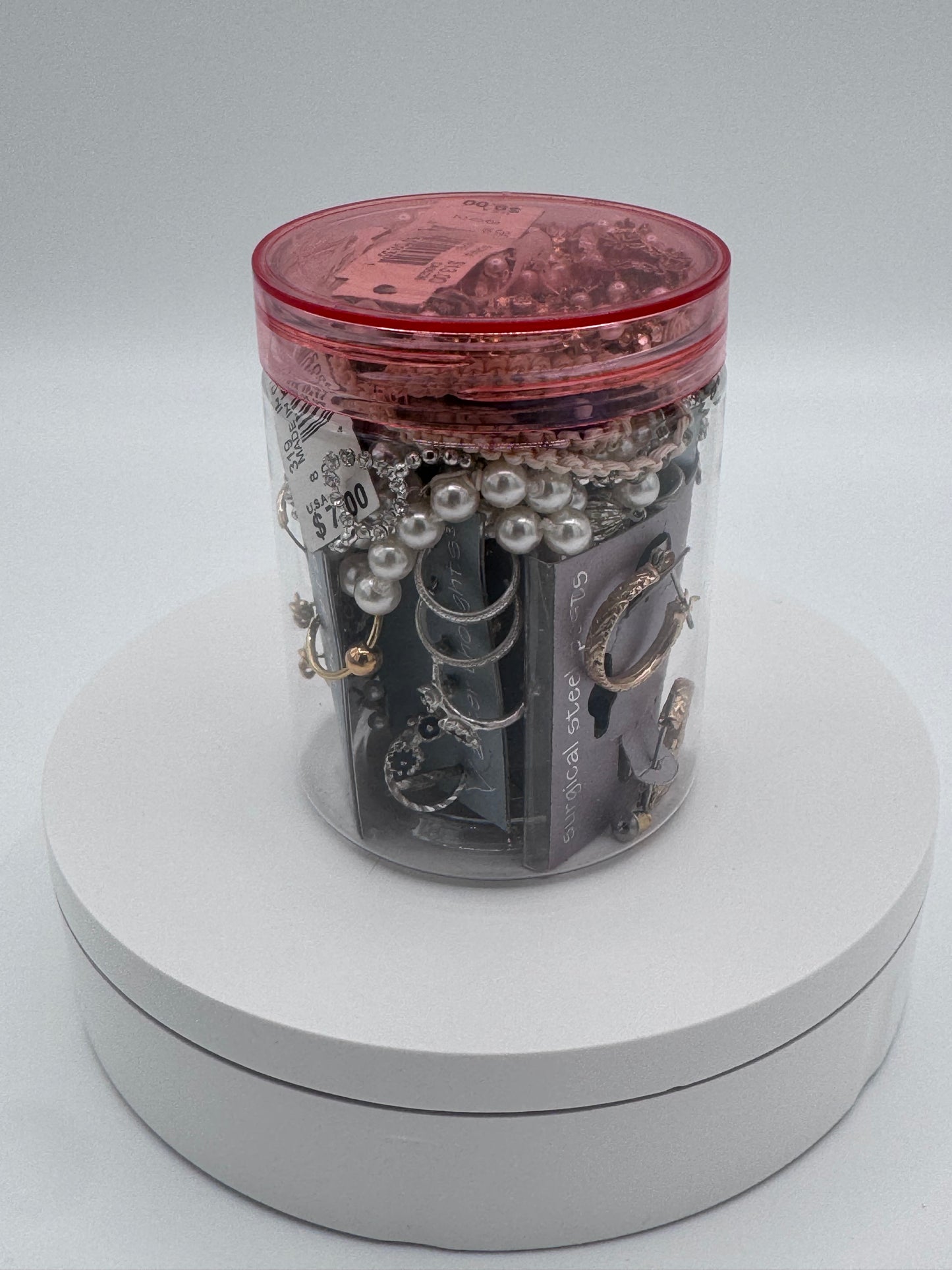 Mystery Mixed Jewelry Jar 8oz Vintage After Thoughts Brand and Never Worn