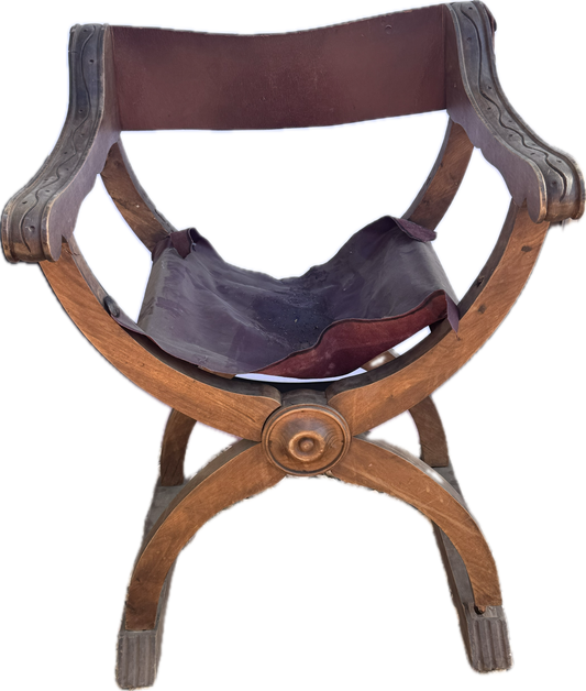 Savonarola Vintage Restorable Retired The Stewarts Dry Goods Co. Armchair