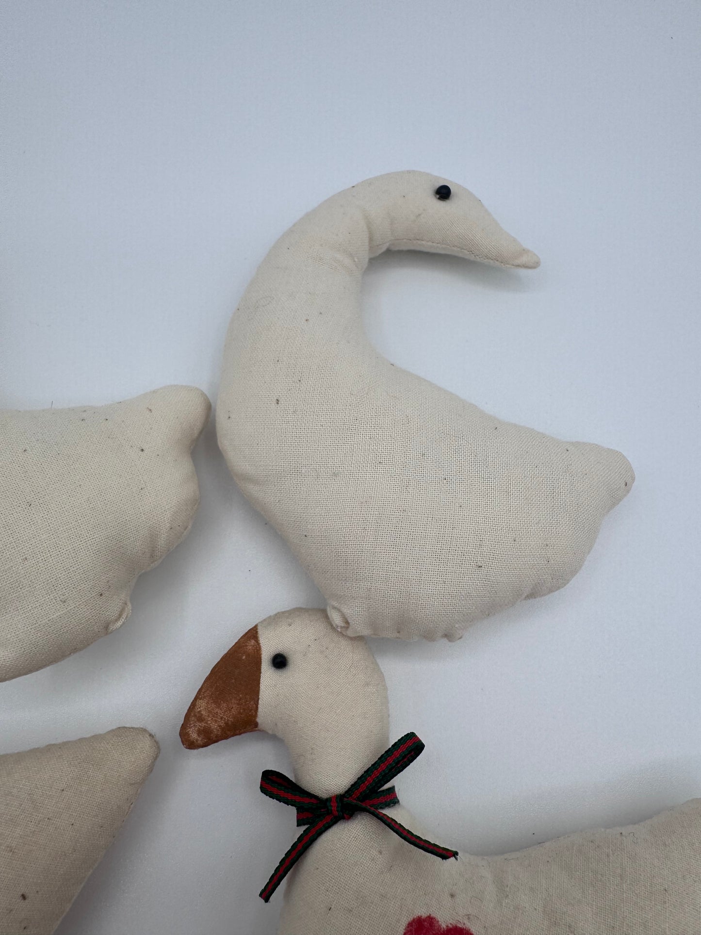 Set of 5 Fabric Ducks and Birds Blank For Crafts