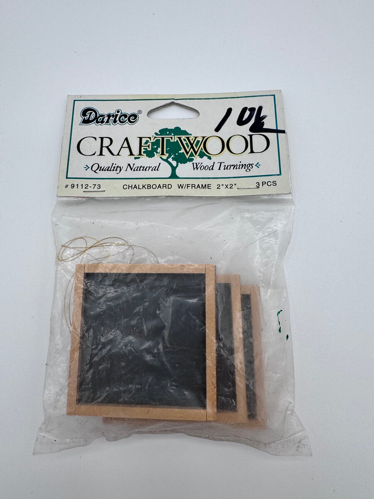 Dollhouse Mini Black Chalkboards with Frames Vintage Set of 3