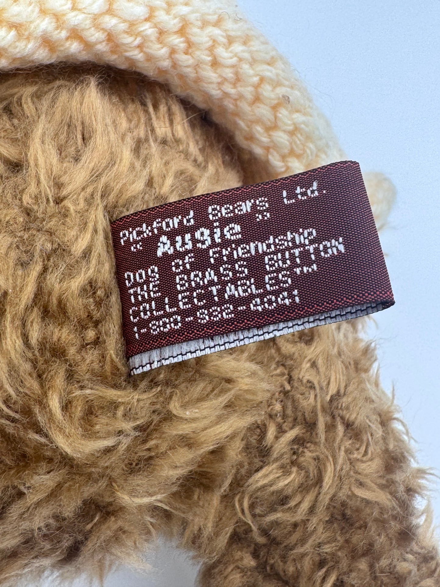 Augie Stuffed Dog of Friendship 1997 Pickford Bears