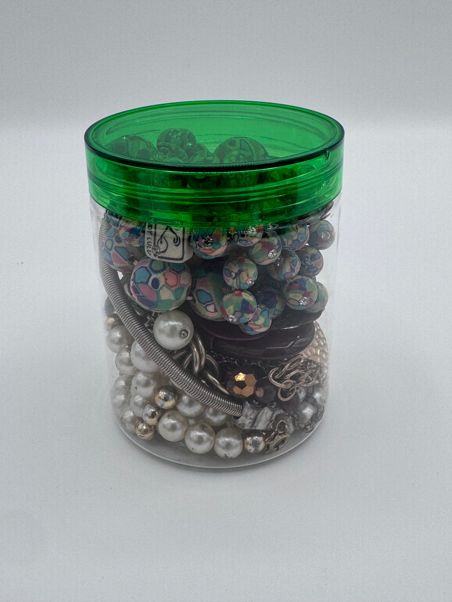Mystery Mixed Jewelry Jar 8oz Plus MORE Vintage Bulky Items
