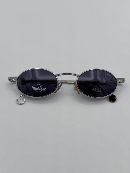 Blue Bay By Sifilo 90’s Silver Wire Made in Italy Vintage Sunglasses NOS Malmo/S