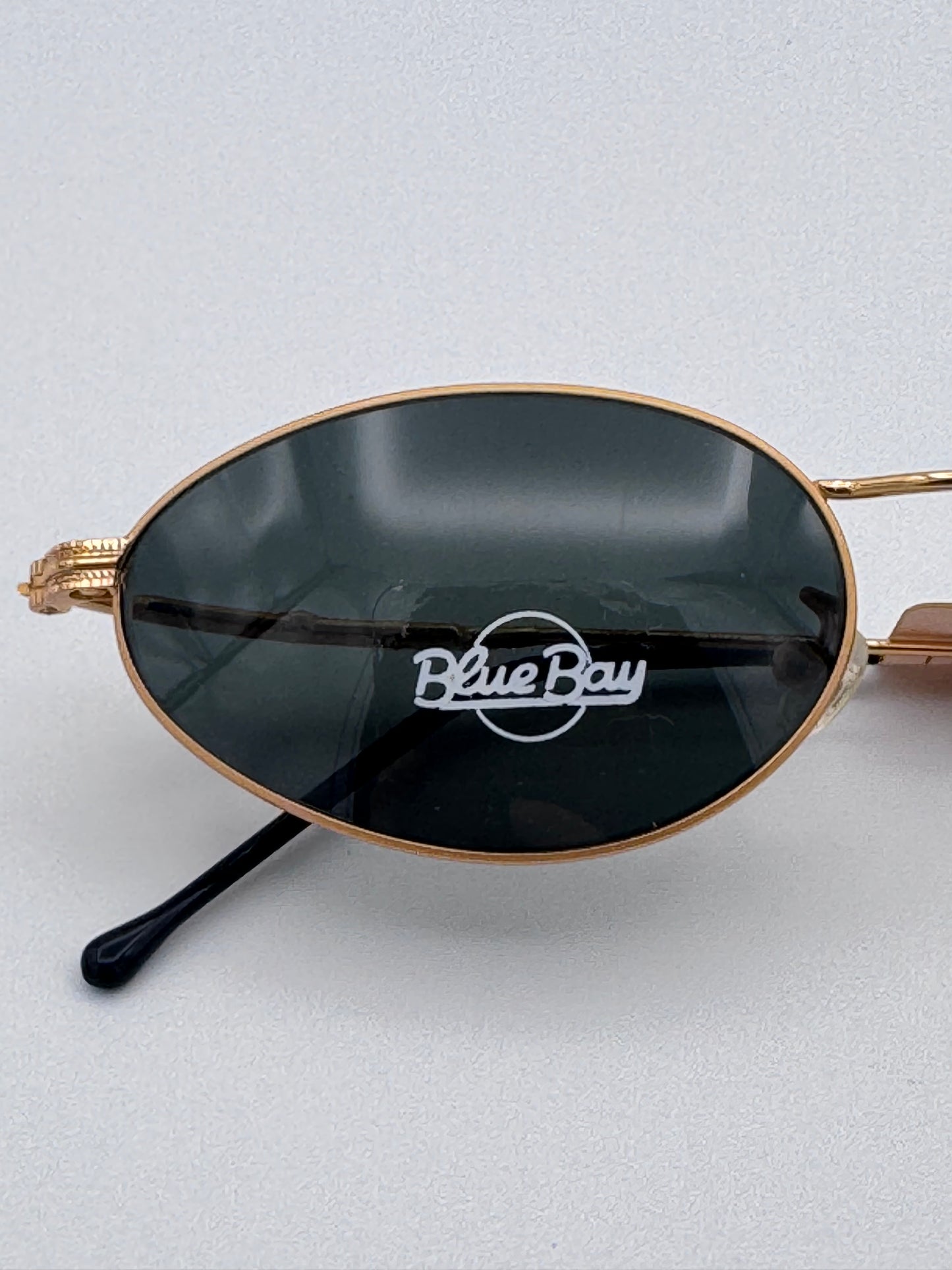 Blue Bay By Sifilo 90’s Gold Wire Made in Italy Vintage Sunglasses NOS Cincinnati/S