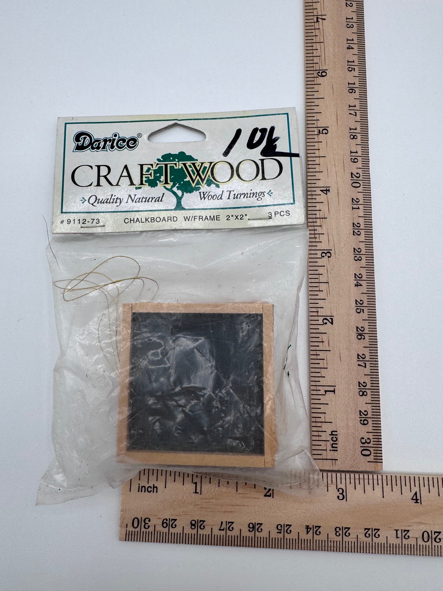 Dollhouse Mini Black Chalkboards with Frames Vintage Set of 3