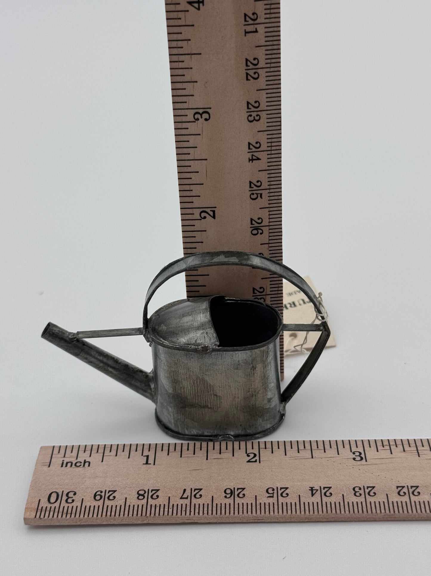 Dollhouse Teeny Tiny Watering Can Vintage Tin Metal