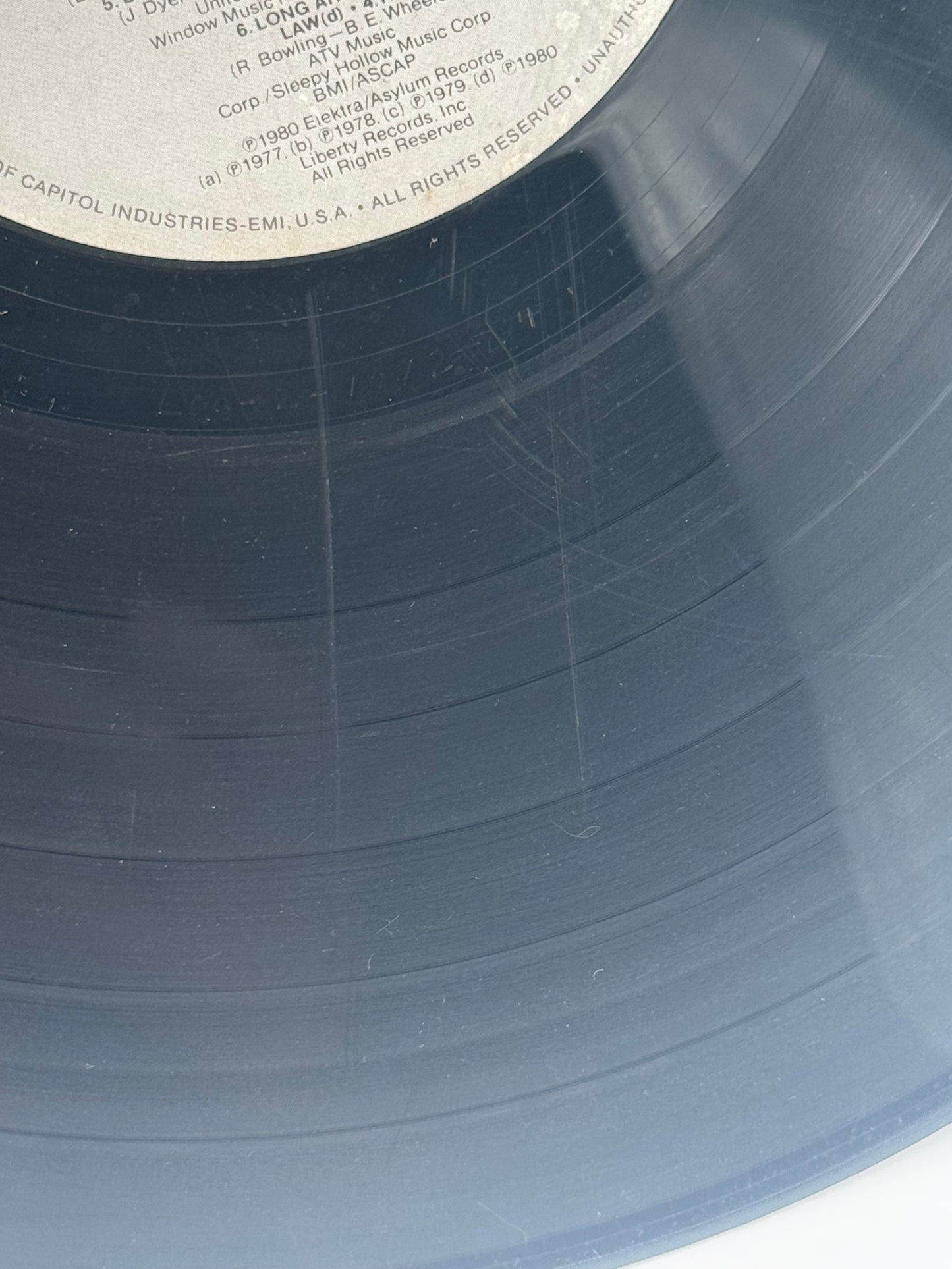 Kenny Rogers Greatest Hits 1980 Vintage Vinyl Record