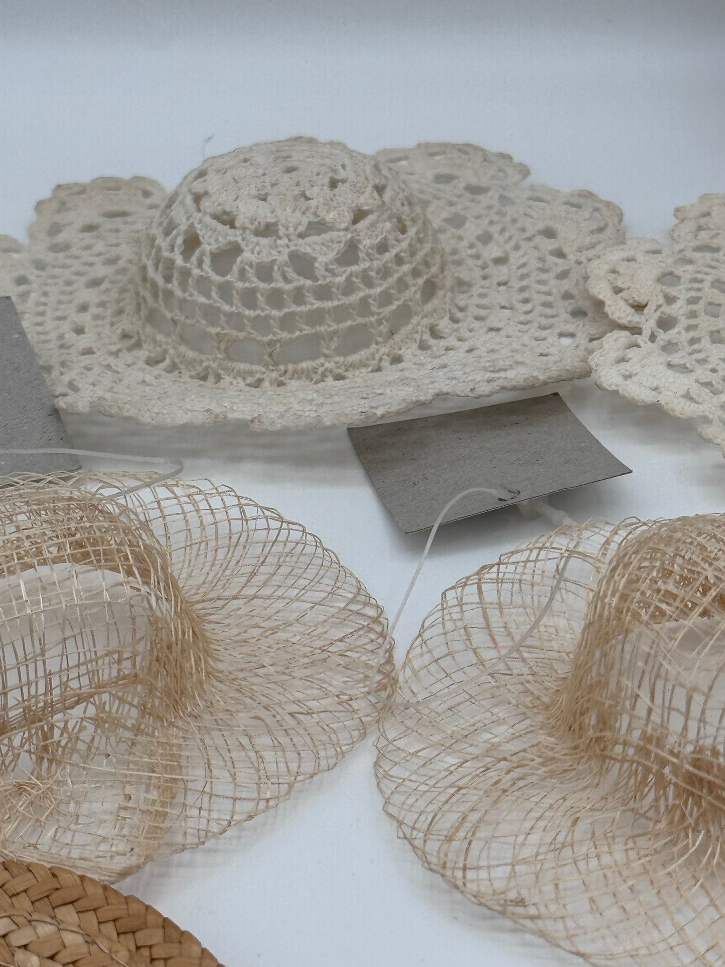 Set of 25+ Vintage Small and Tiny Doll Hats for Crafting