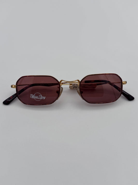 Blue Bay By Sifilo 90’s Gold Wire Tortoise Made in Italy Vintage Sunglasses NOS Cayo Grande/S Goldlighthvn