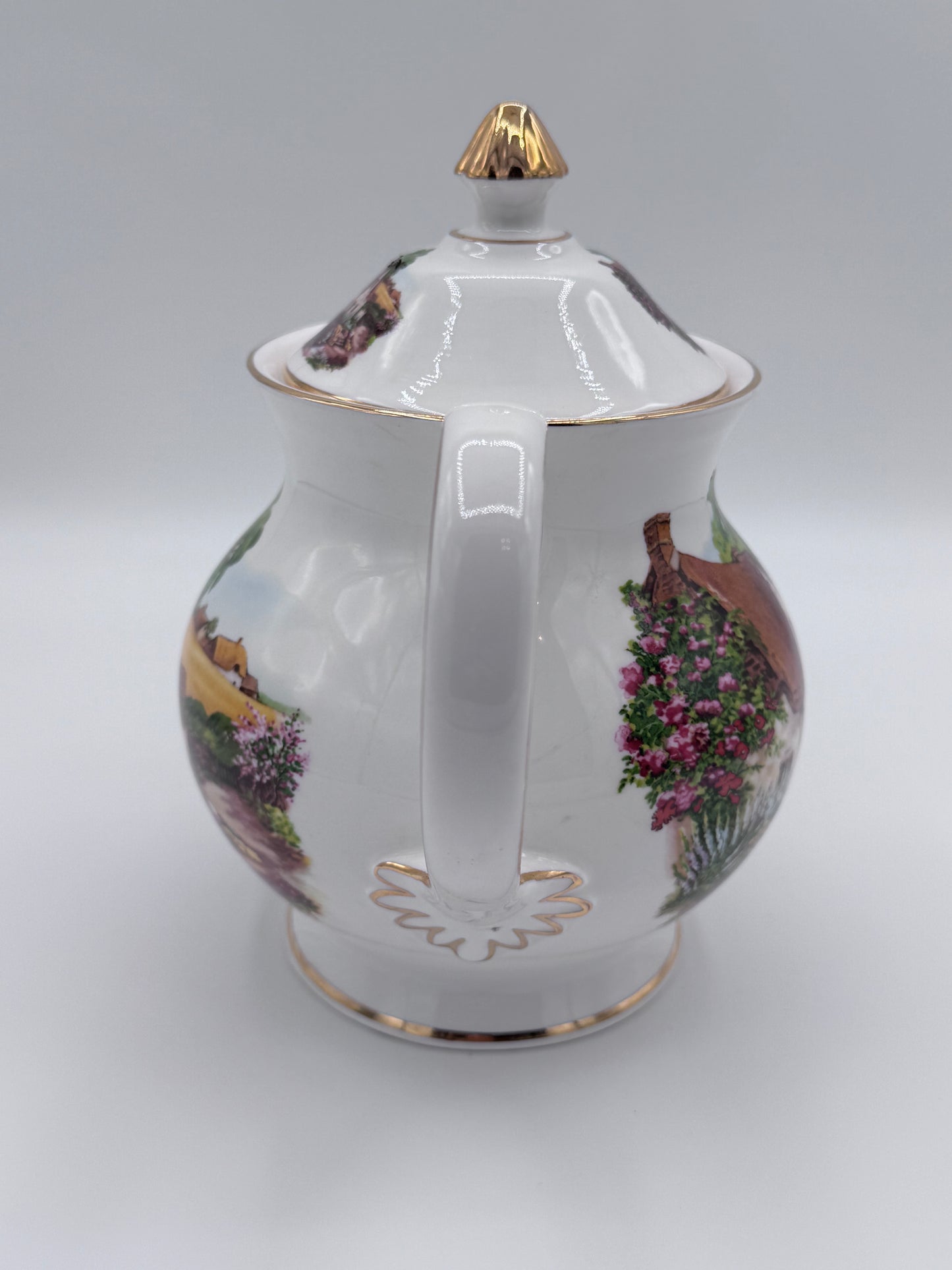 Royale Brindley Stoke on Trent Countryside Teapot China