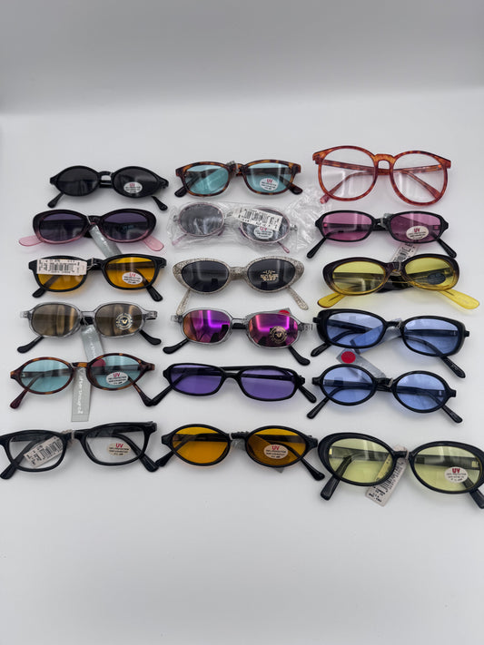 Fashion Sunglasses Eyewear Plastic Frame Set of 18 Mixed Assorted Styles and Colors Lot 7