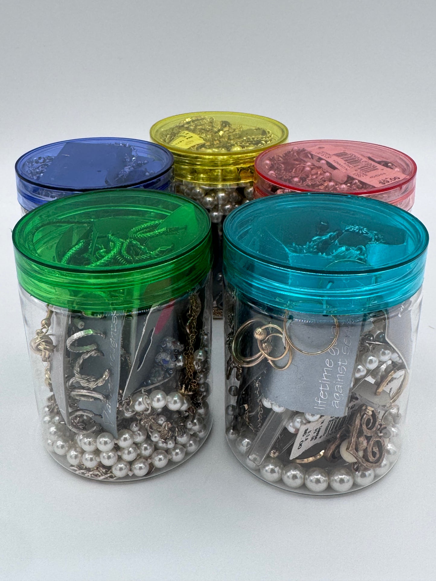 Mystery Mixed Jewelry Jar 8oz Vintage After Thoughts Brand and Never Worn
