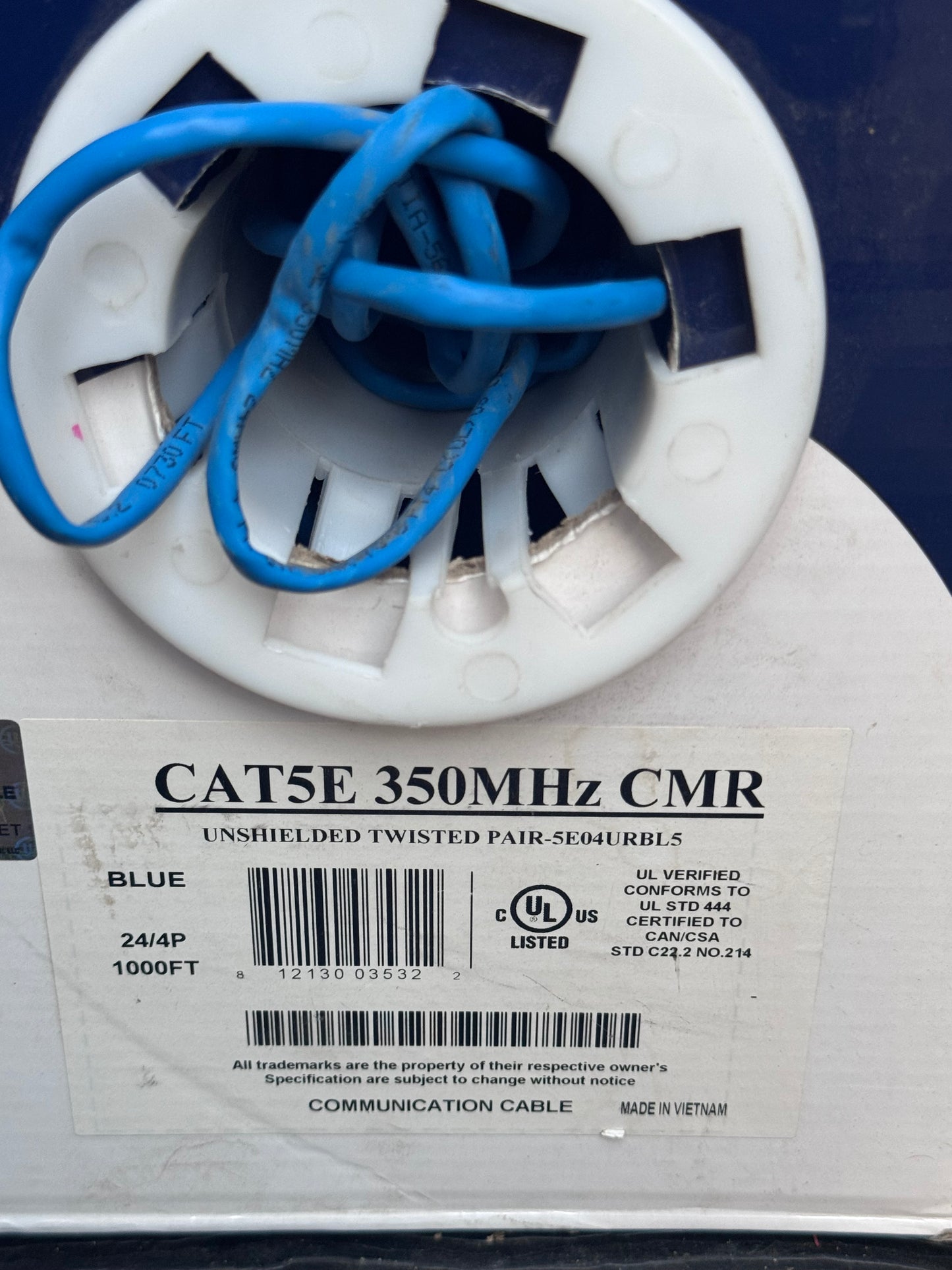 Cat5E 350MHz CMR Communication Cable