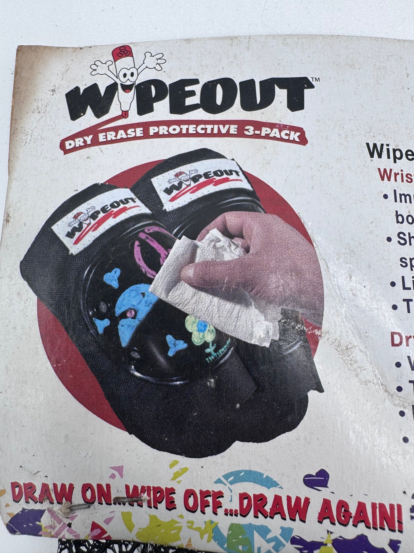Kids Dry Erase Knee and Elbow Pads with Wrist Guards Vintage