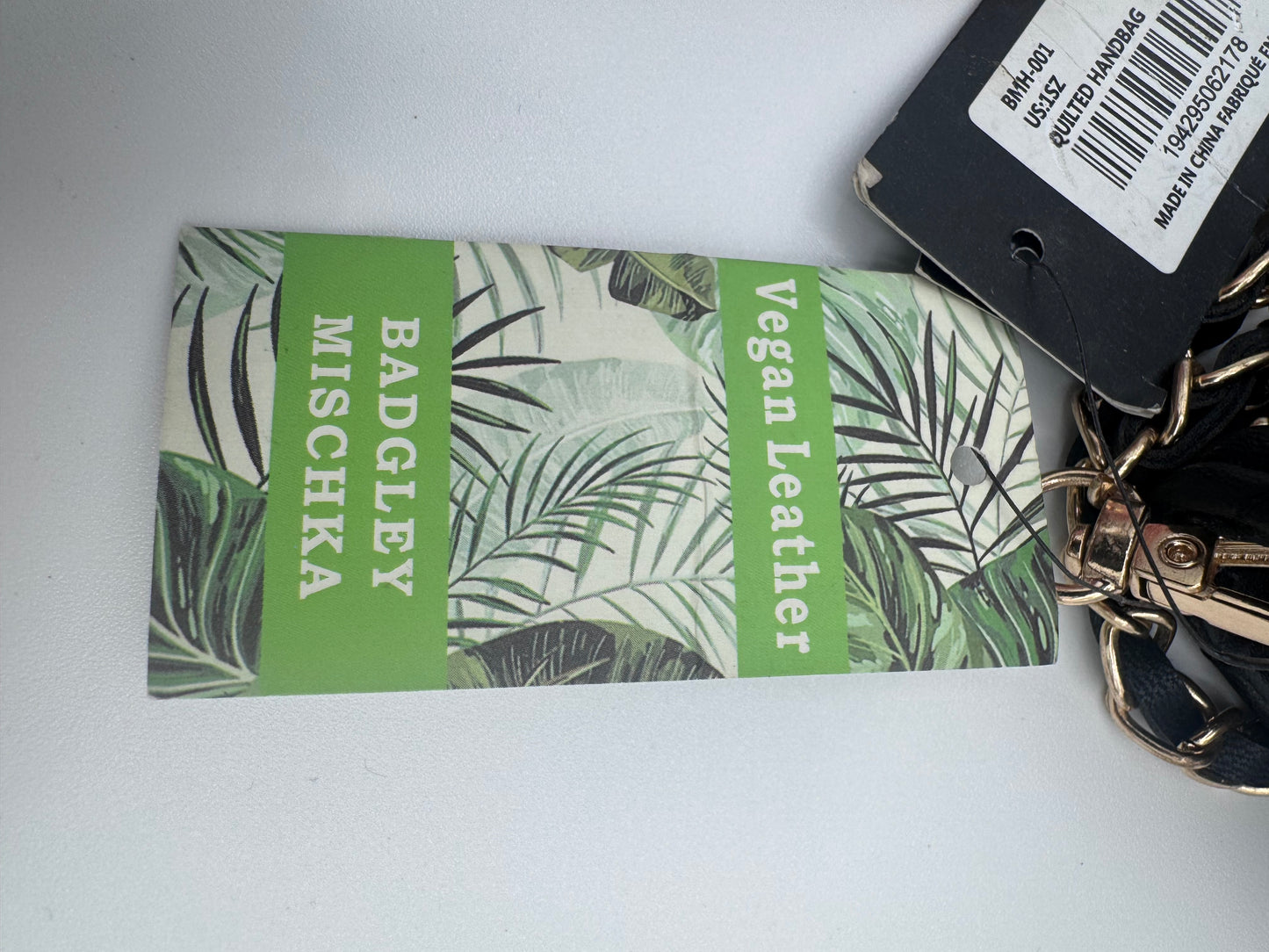 Badgley Mischka Black Quilted Crossbody Wallet Bag Purse