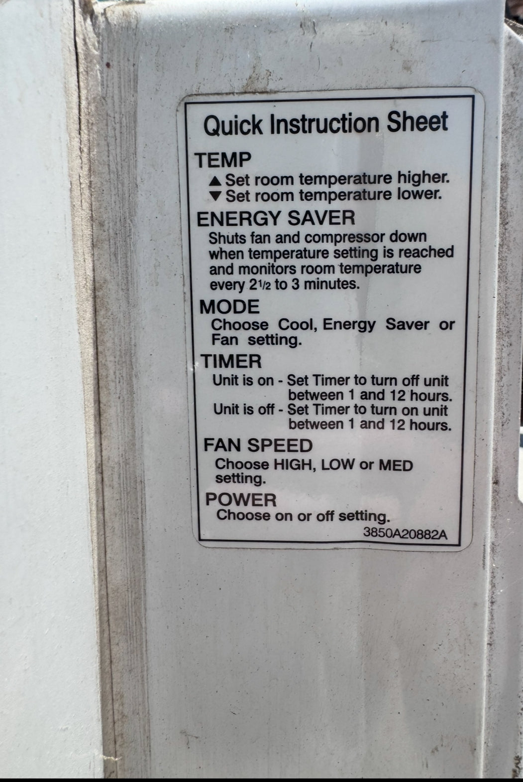 Kenmore Room AC Air Conditioner Unit