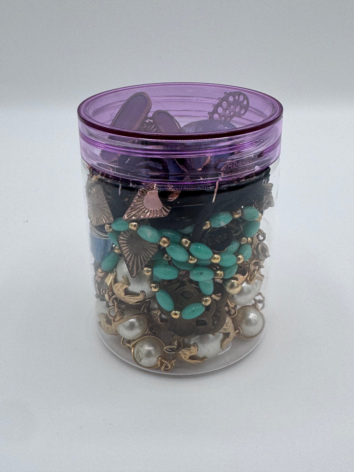 Mystery Mixed Jewelry Jar 8oz Plus MORE Vintage Bulky Items