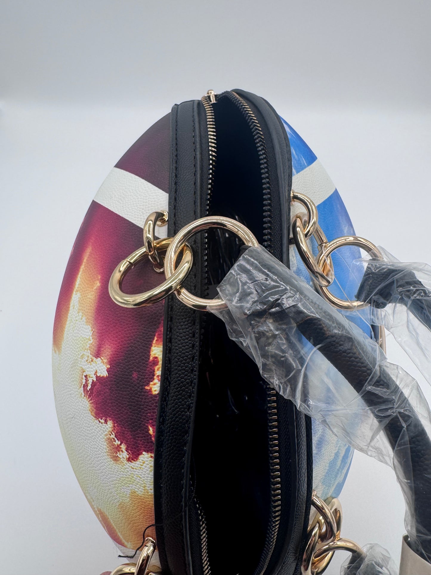 Caleesa Sunset Football Bag Purse