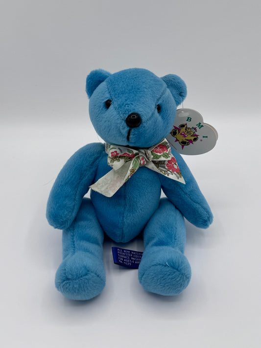 BMI America 1998 Vintage Blue Bean Bear