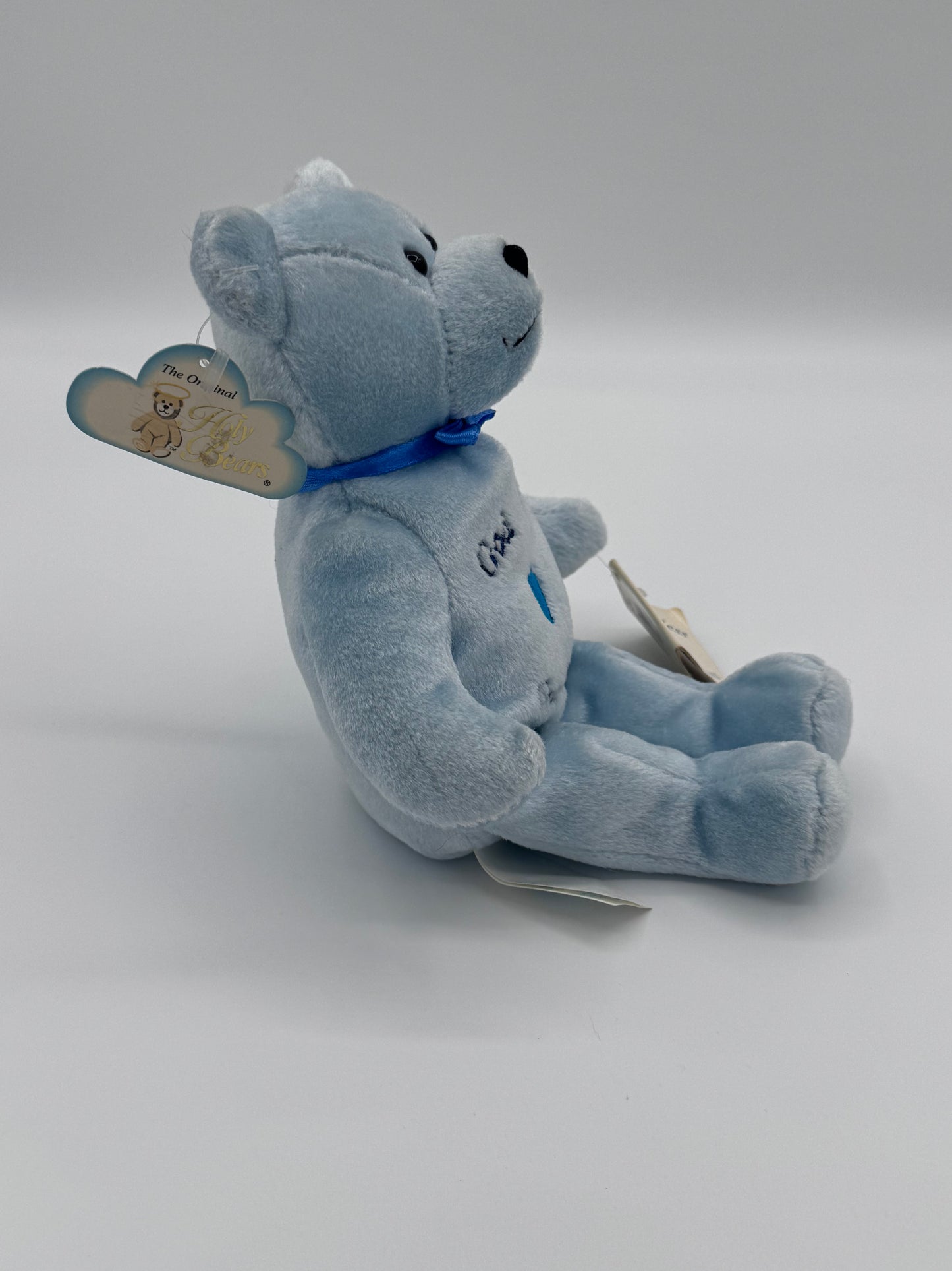 The God Bless Grandsons Holy Baby Blue Bean Bear