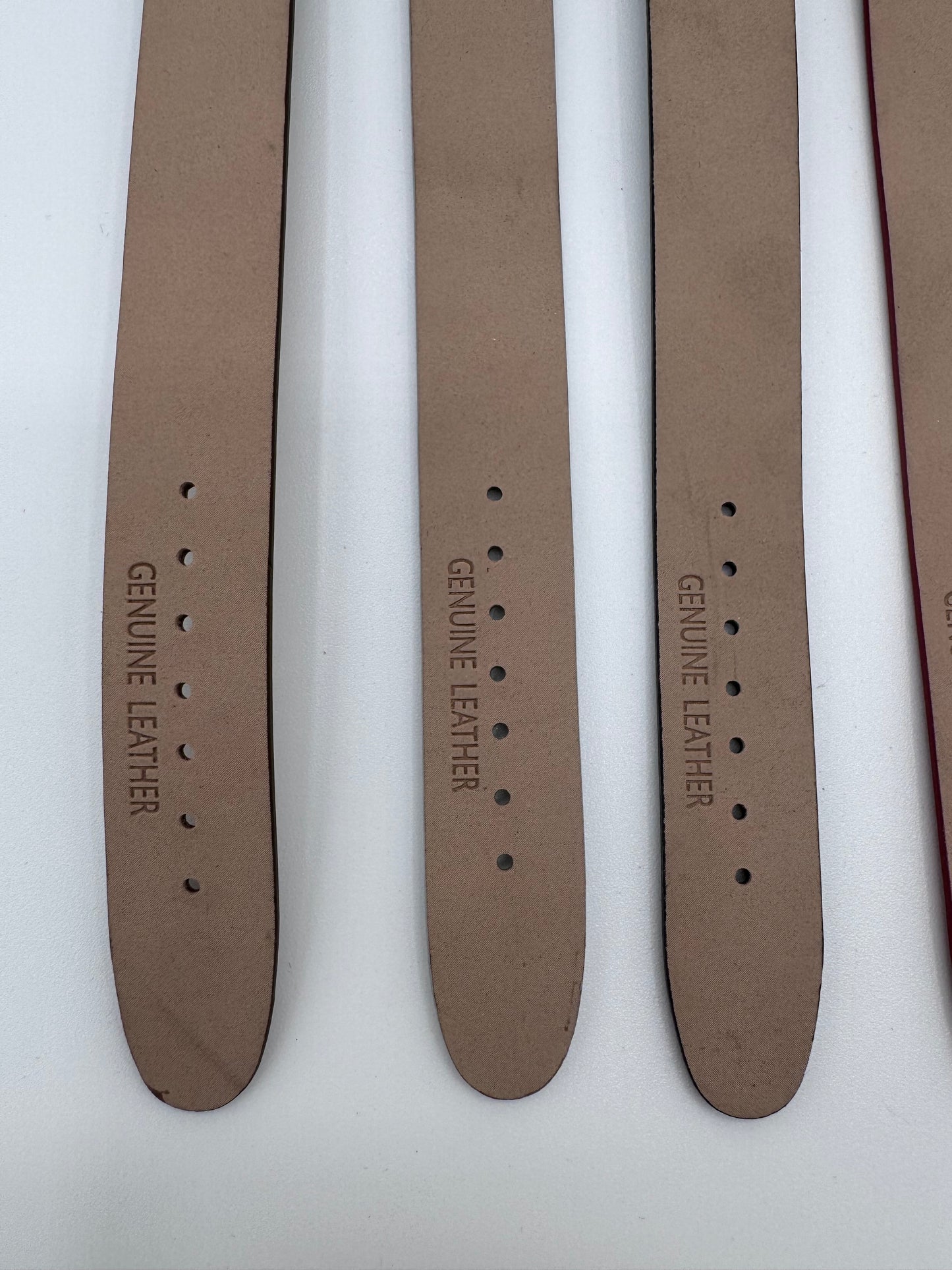 Genuine Leather Watch Bands Set of 6 Different Colors