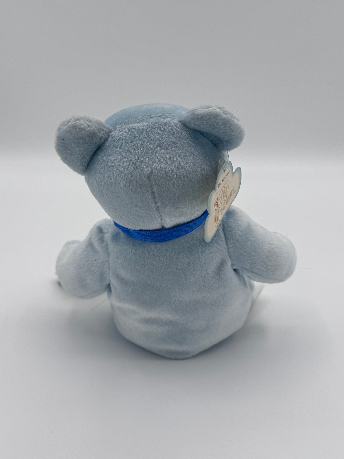 The God Bless Grandsons Holy Baby Blue Bean Bear