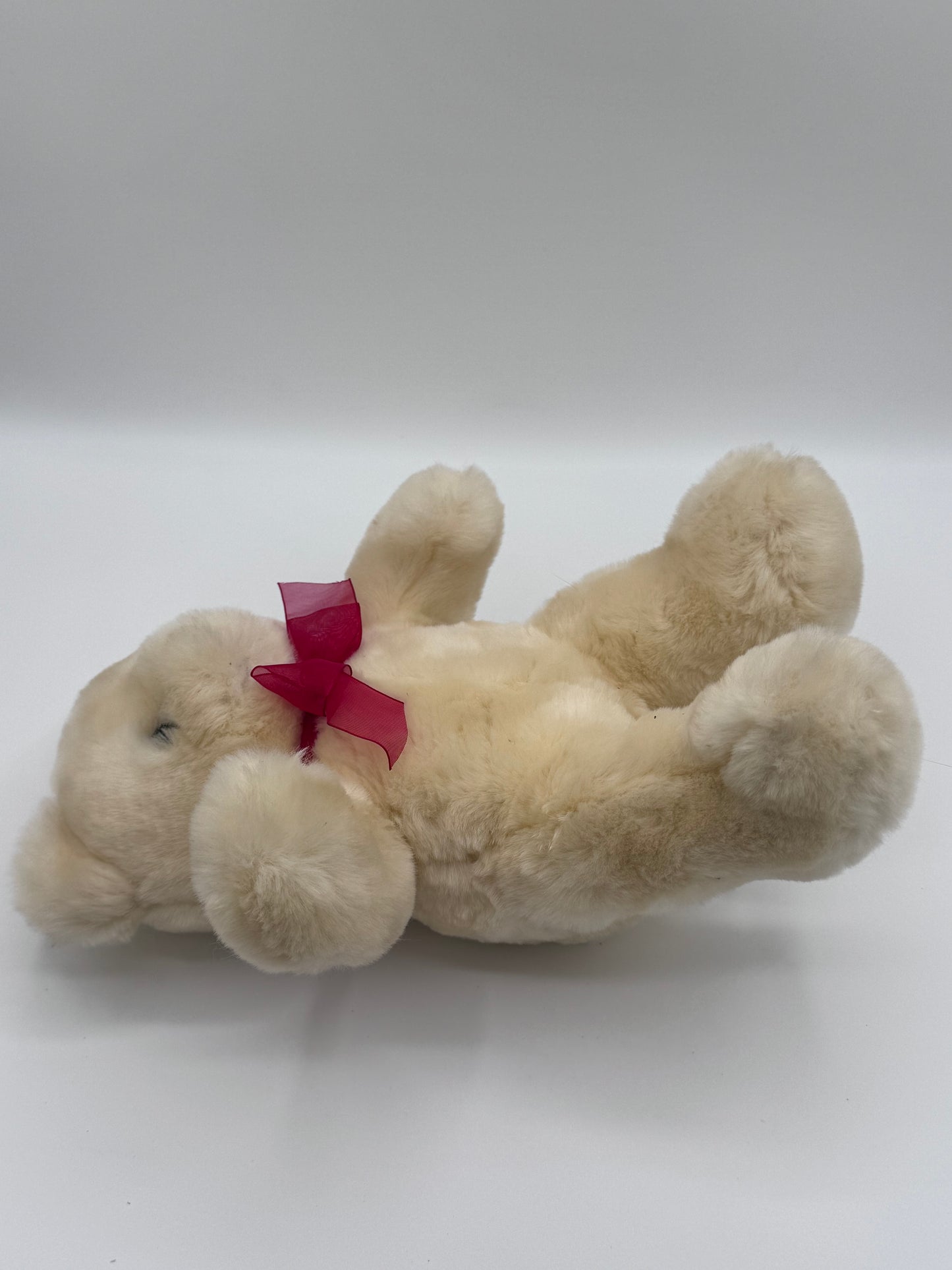 Light Beige Teddy Bear Red Bow 2004 Michaels