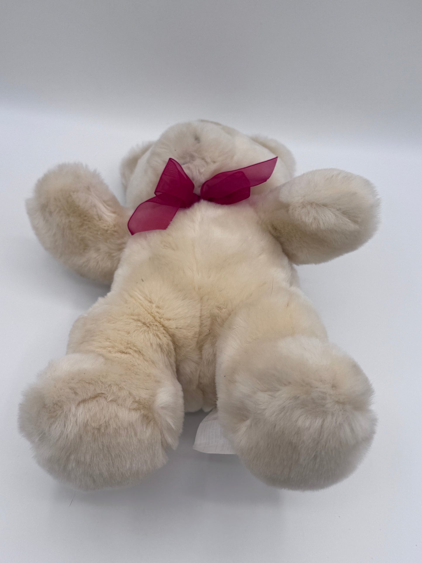 Light Beige Teddy Bear Red Bow 2004 Michaels