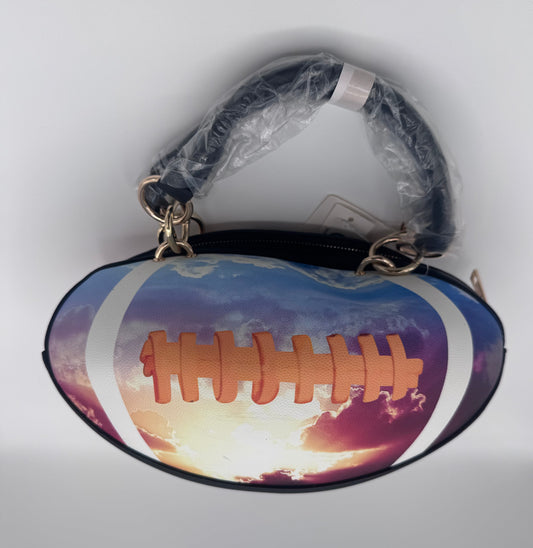 Caleesa Sunset Football Bag Purse
