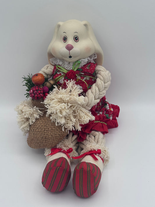 Flossie House of Llyod 1993 Collectable Christmas Bunny Rabbit Doll