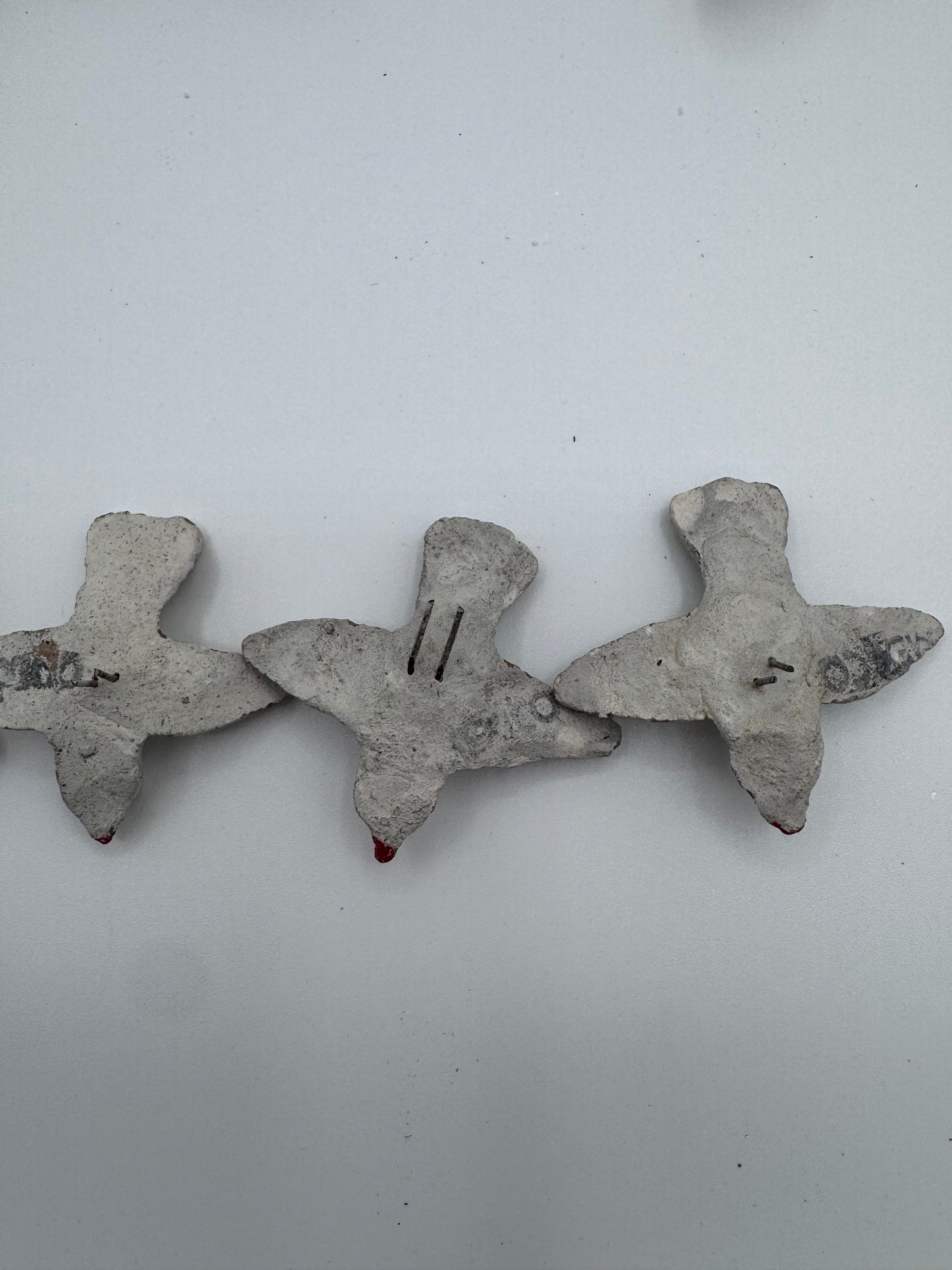 Set of 28 Small Ceramic Seagull and Sparkle Generic Birds For Crafts