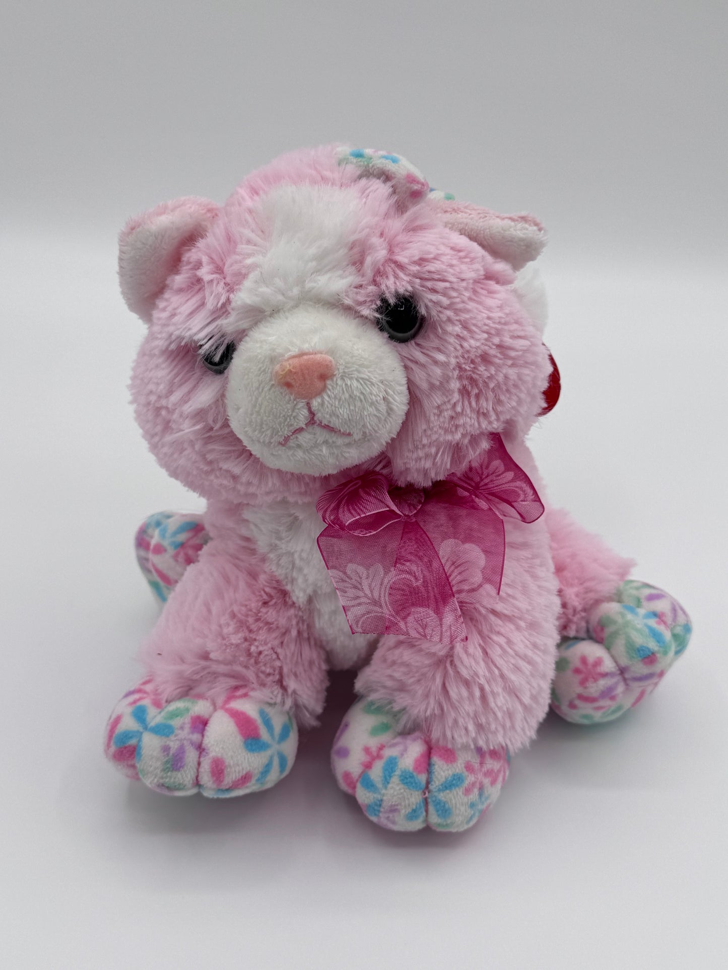 Light Pink Plush Cat Stuffed Animal