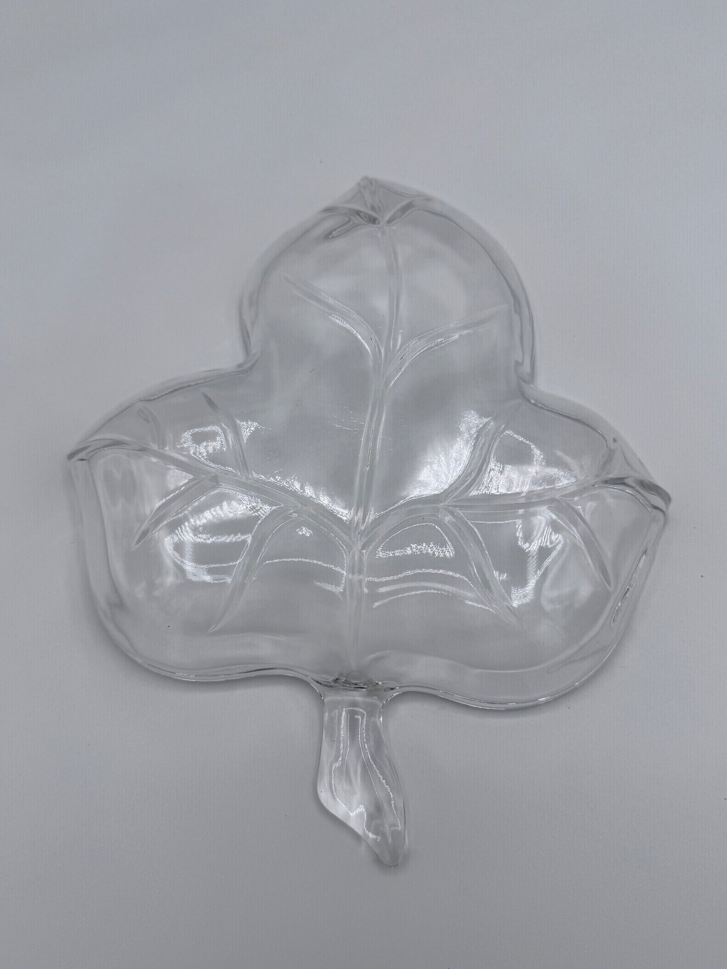 Maple Leaf Hazel Atlas Glass Candy Vintage Candy Dish