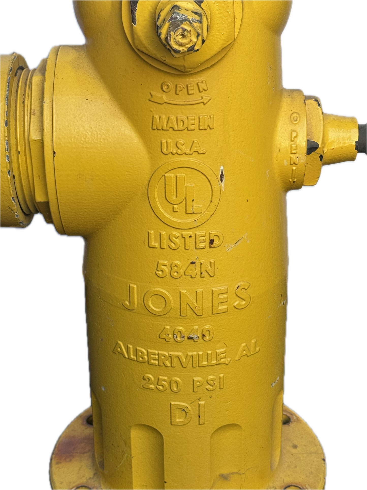 2018 Yellow Fire Hydrant