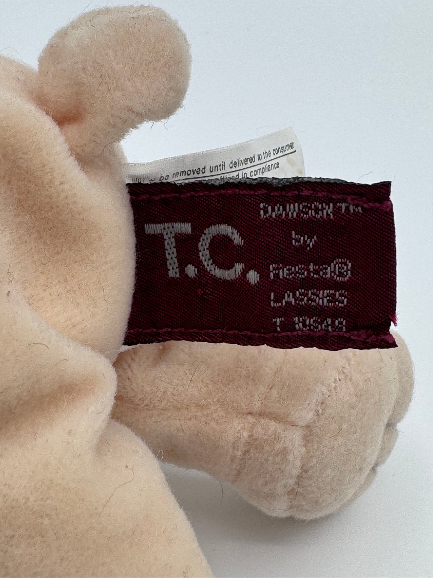 TC Dawson Beige Vintage Teddy Bear by Fiesta Lassies Green Hat
