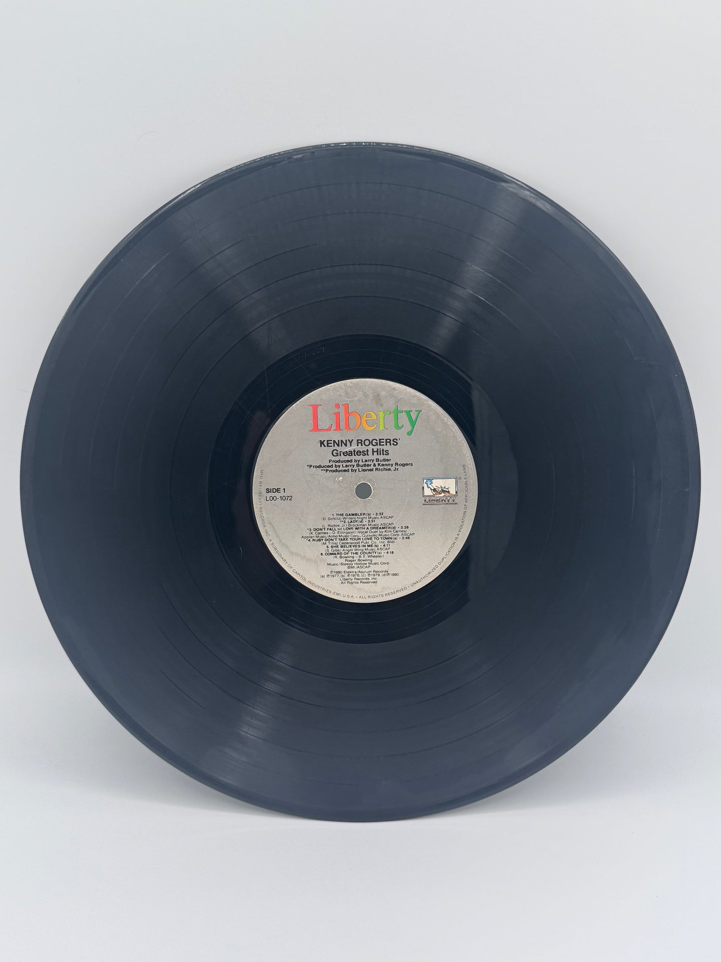 Kenny Rogers Greatest Hits 1980 Vintage Vinyl Record