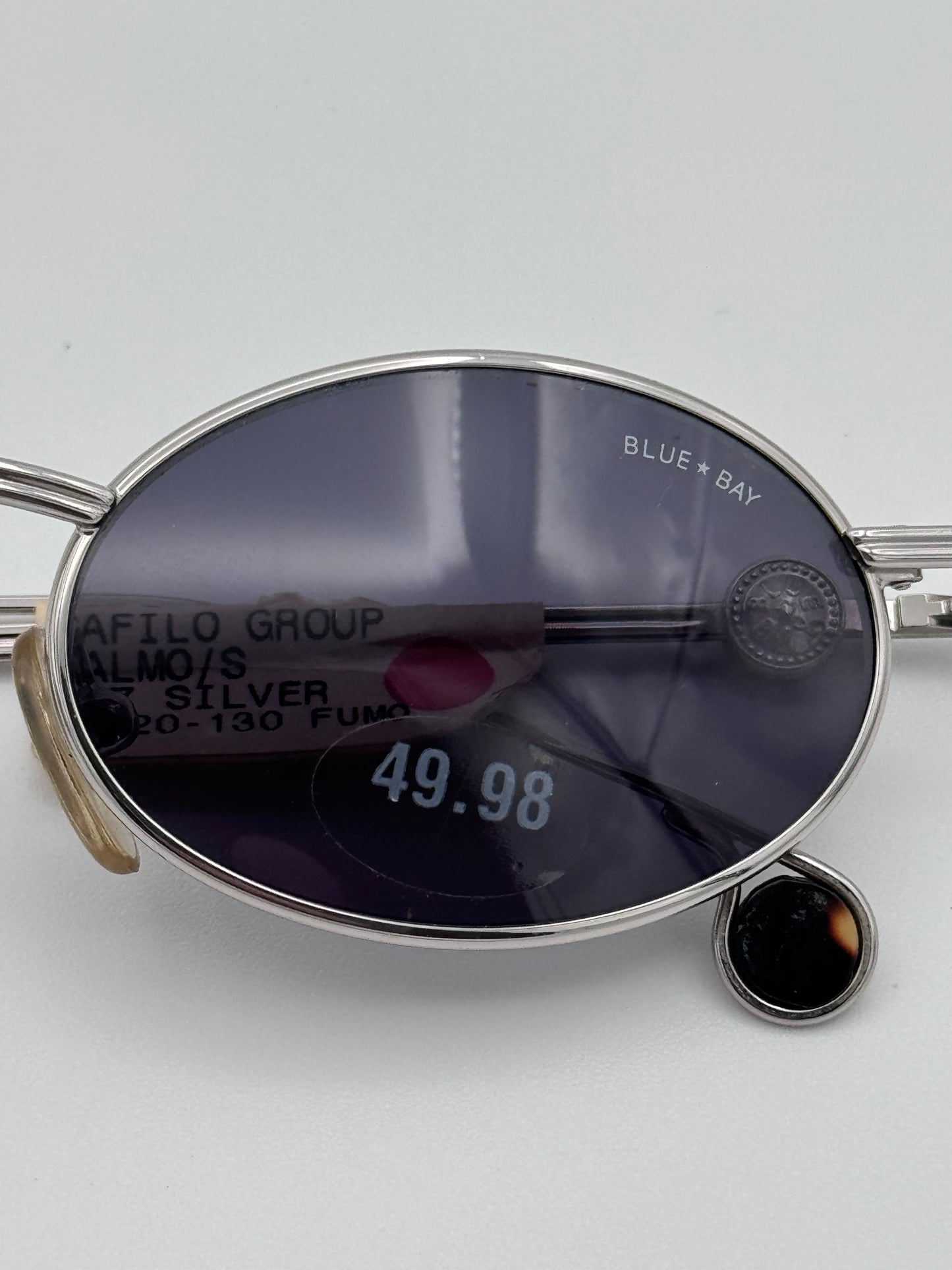 Blue Bay By Sifilo 90’s Silver Wire Made in Italy Vintage Sunglasses NOS Malmo/S