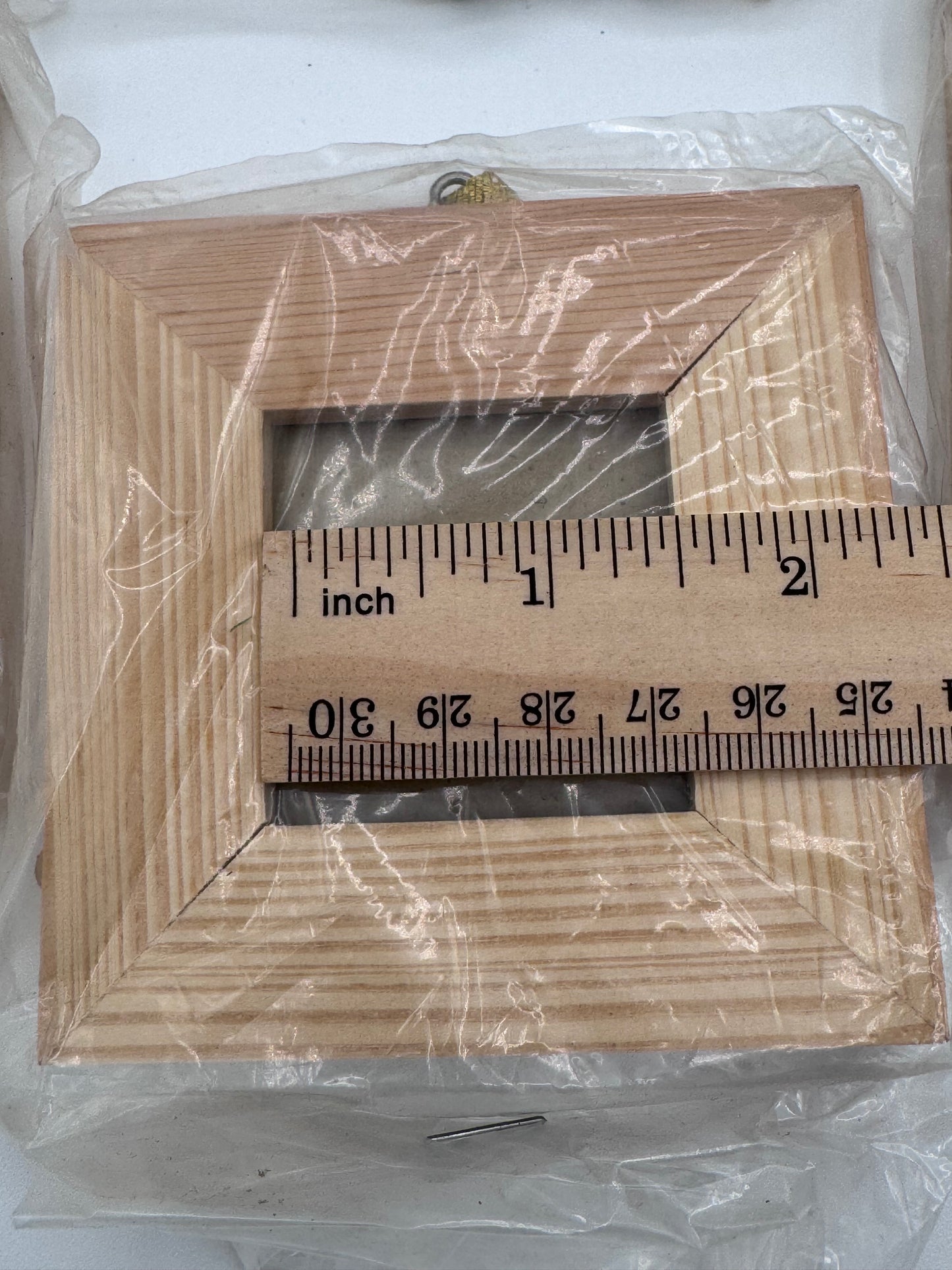 Set of 9 Small Vintage Wood Glass Craft Frames