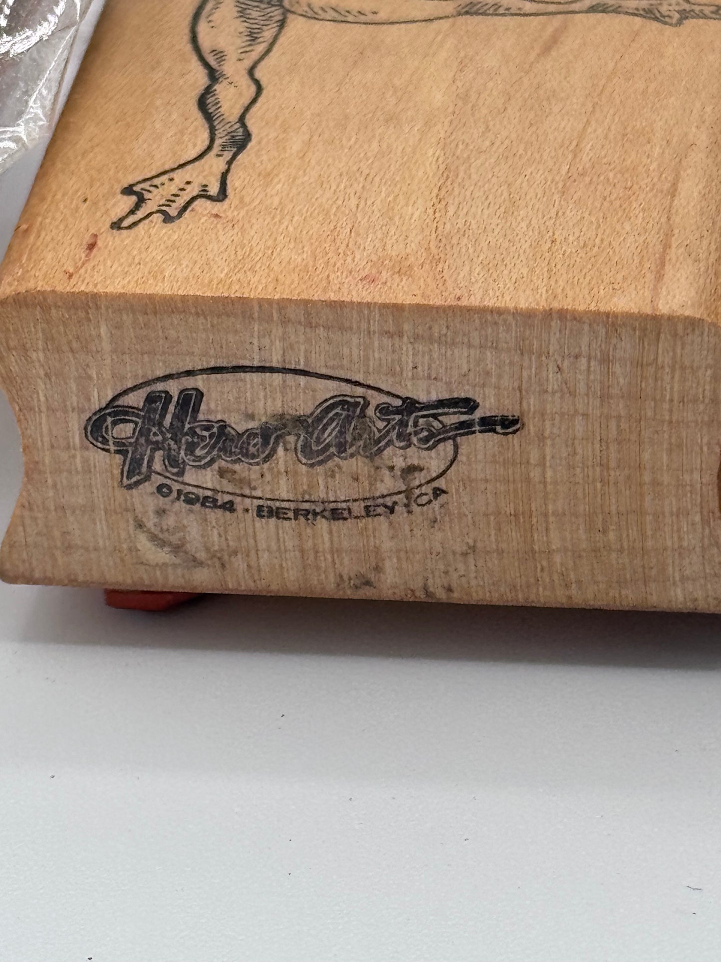 Set of 6 Vintage Wood Rubber Stamps from 1980’s and 1990’s
