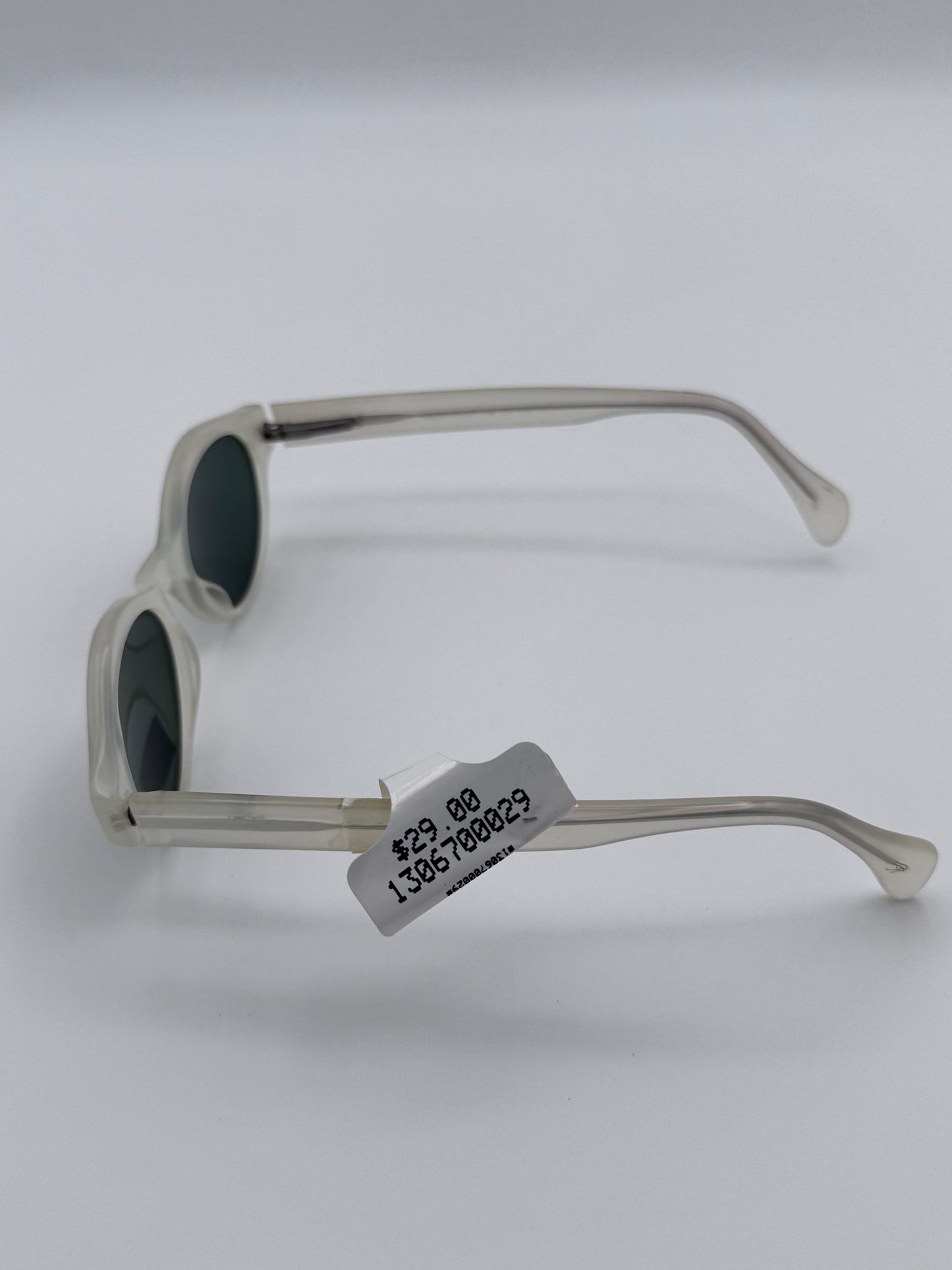 Lauren Hutton White Frame Retro Ophthalmic Glass 100% UV Protection Vintage Sunglasses