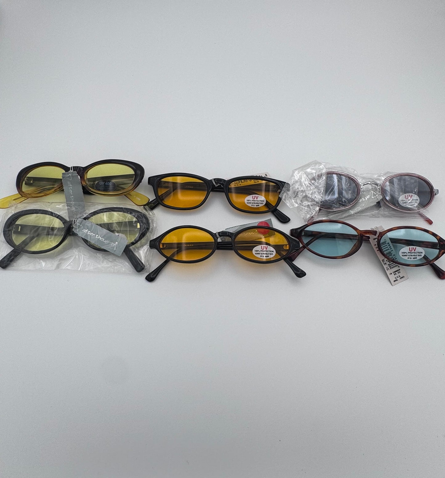 Fashion Sunglasses Eyewear Plastic Frame Set of 6 Mixed Assorted Styles and Colors Lot 10