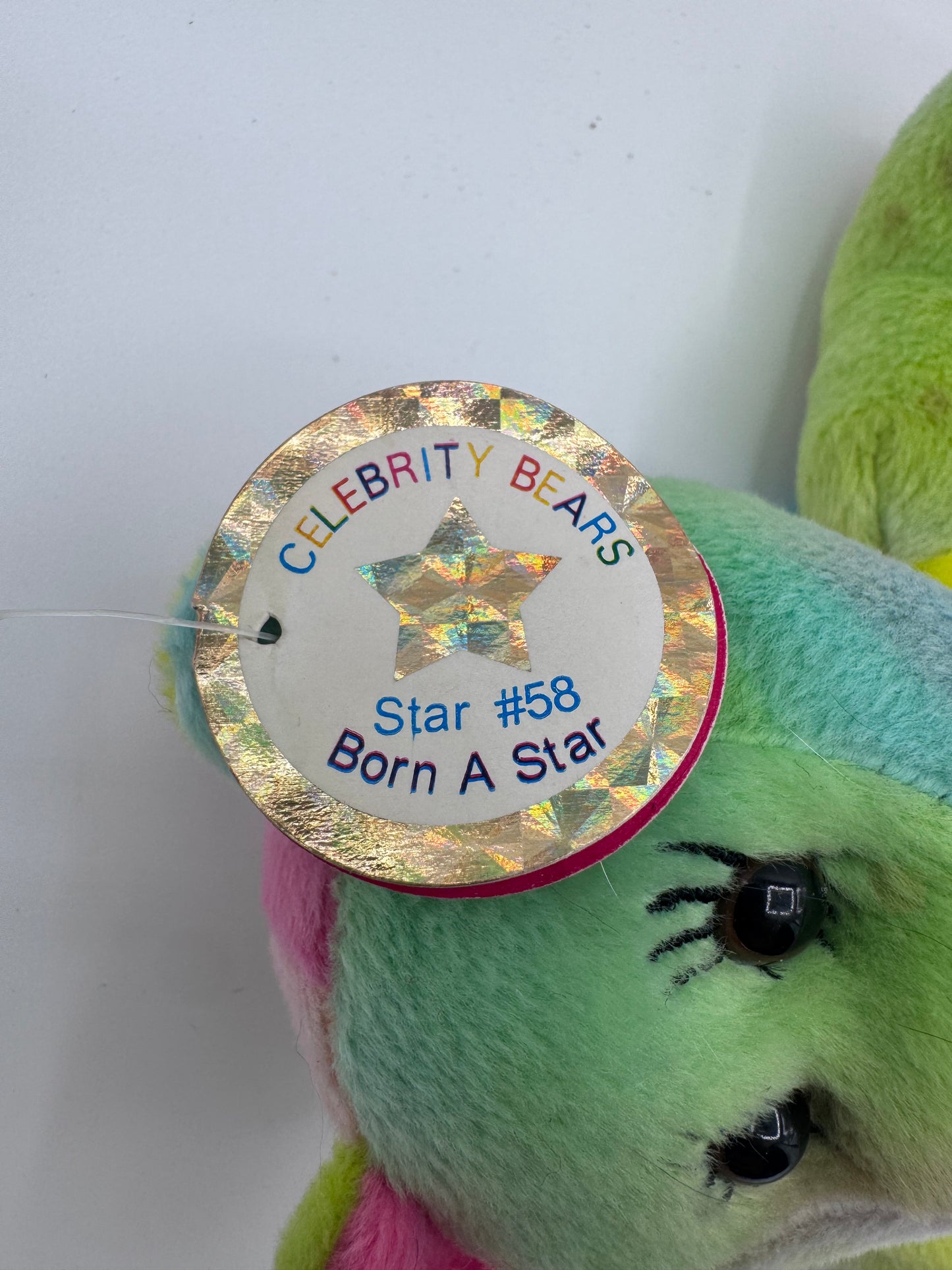 Friends TV Show Celebrity Tie Dye Bean Bear 2000