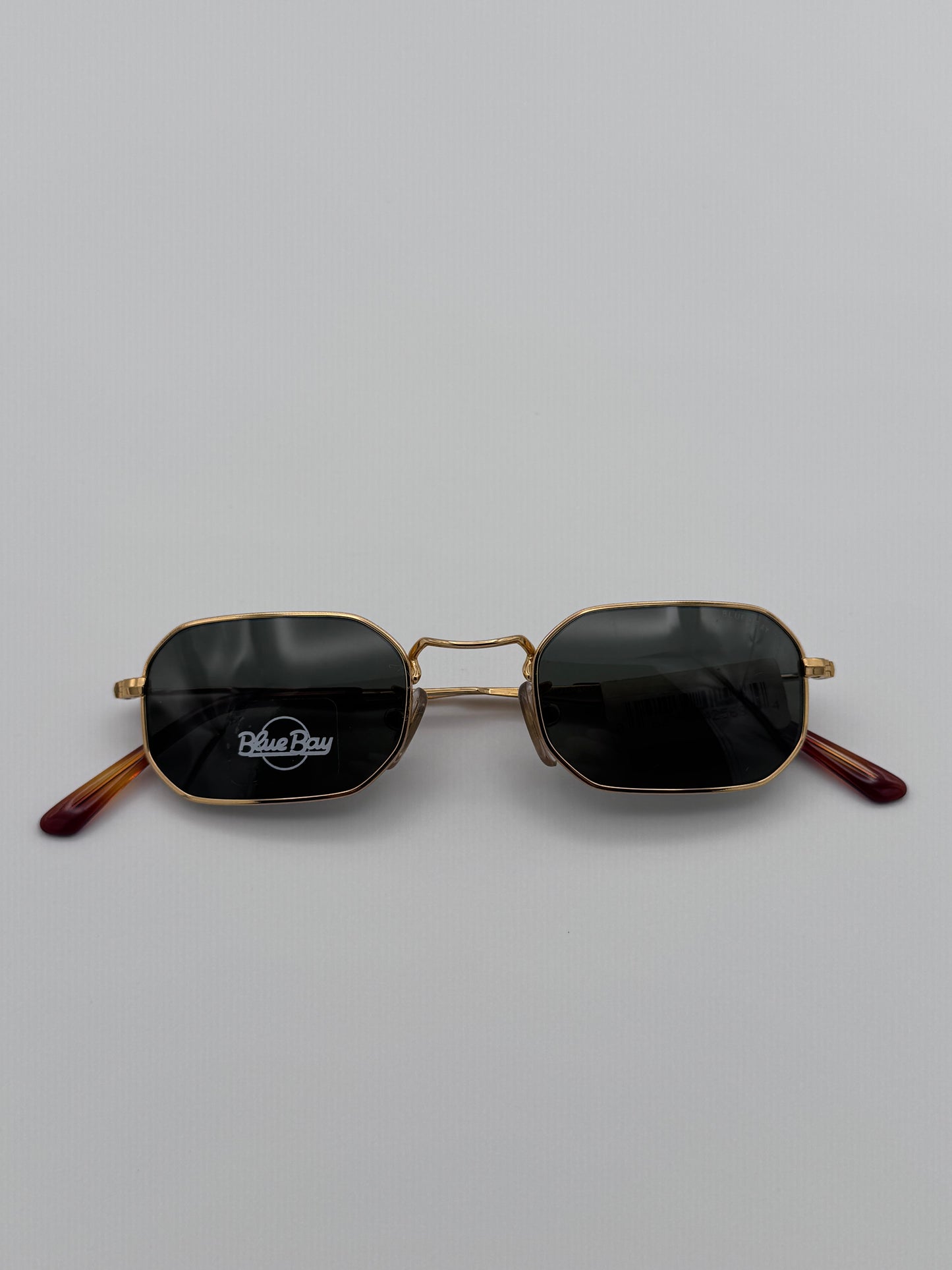Blue Bay By Sifilo 90’s Gold Wire Made in Italy Vintage Sunglasses NOS Cayo Grande/S Gold